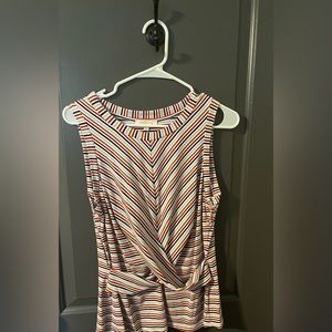 Skies are Blue striped tank . NWOT size L